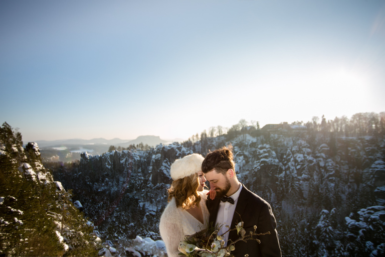 Hochzeitsfotos im Winter