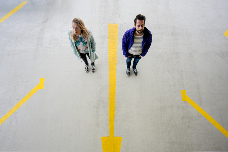 Urbane Paarfotos in Leipzig