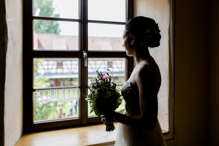 Hochzeitsfotos Rittergut Positz Braut