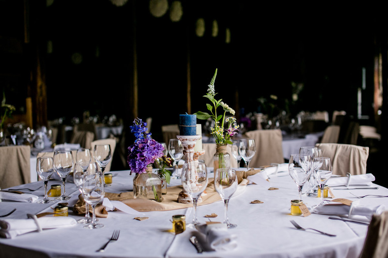 Tischdeko bei Hochzeit in Leipzig 