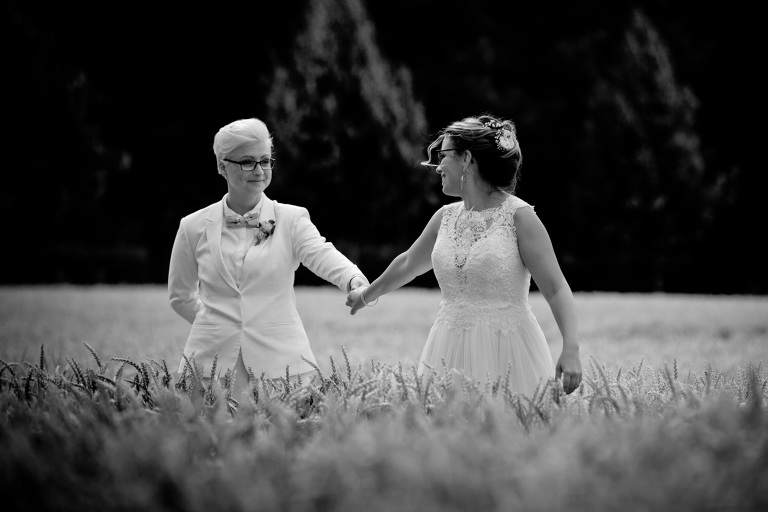 lesbisches Brautpaar