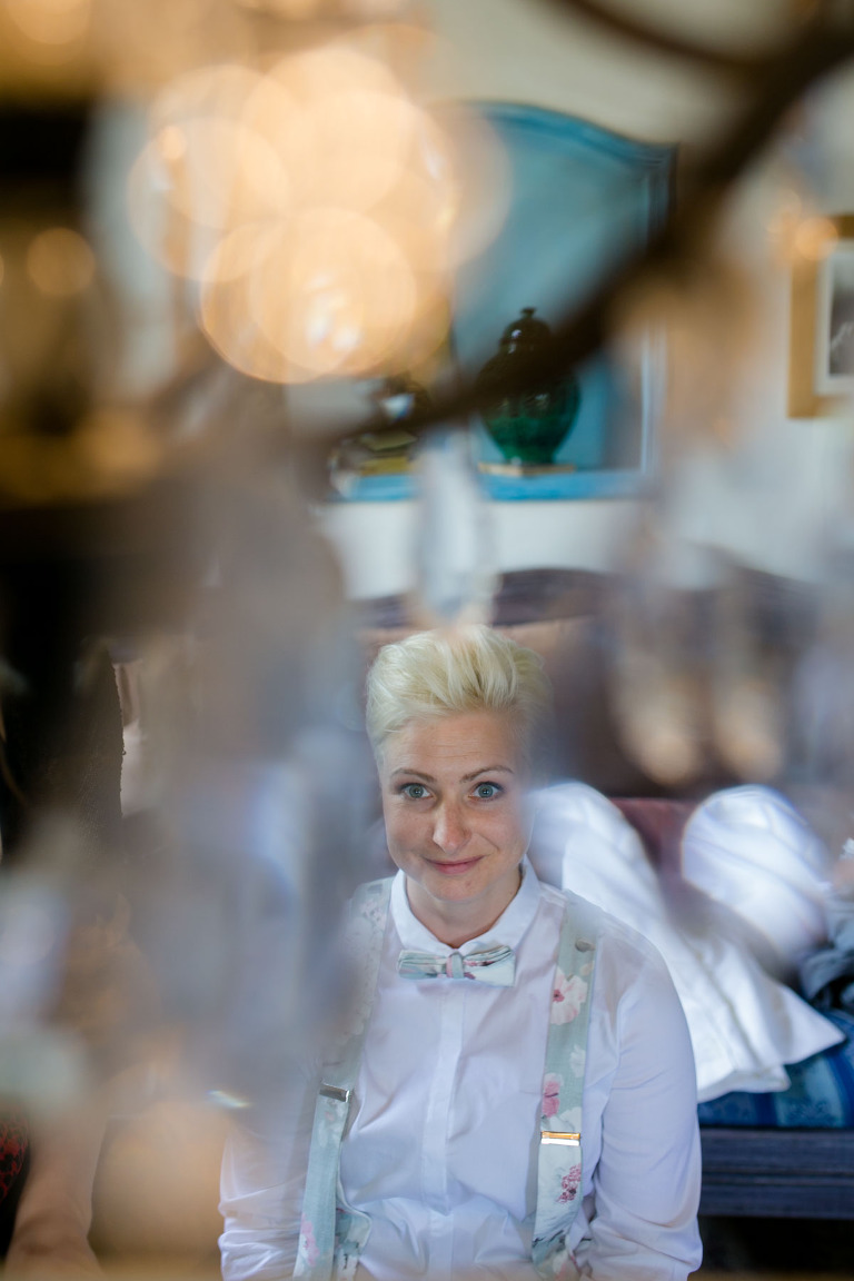 lesbische Braut fotografiert vom Hochzeitsfotograf in Dresden