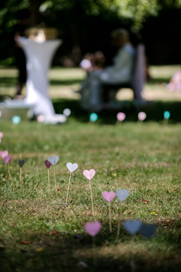 Hochzeitsdekoration auf Schloss Scharfenberg
