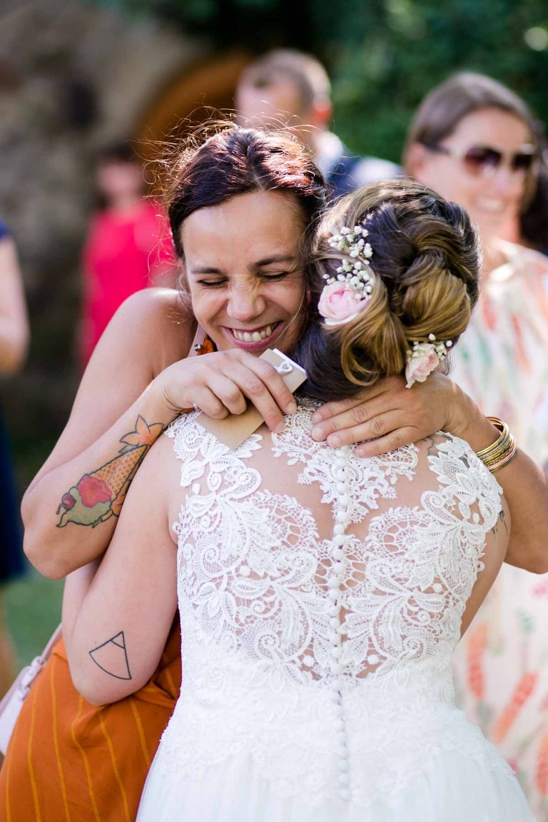 Gratulation bei Hochzeit fotografiert vom Hochzeitsfotograf in Dresden