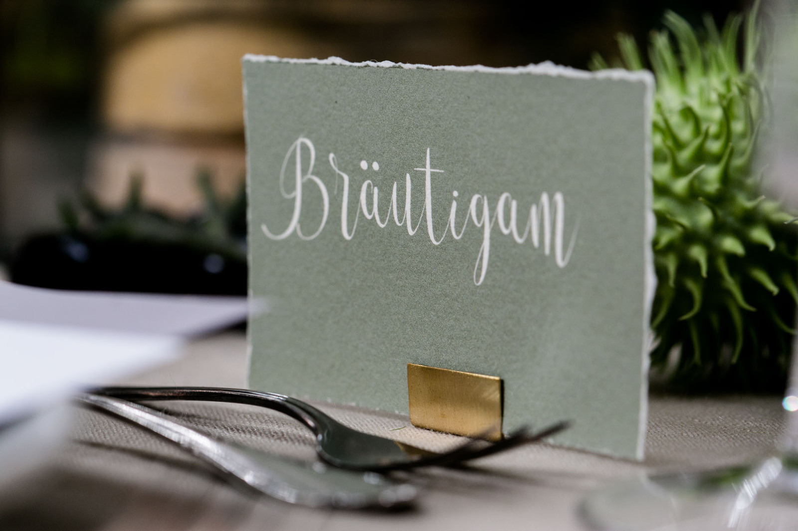Tischdeko bei Hochzeit in Dresden
