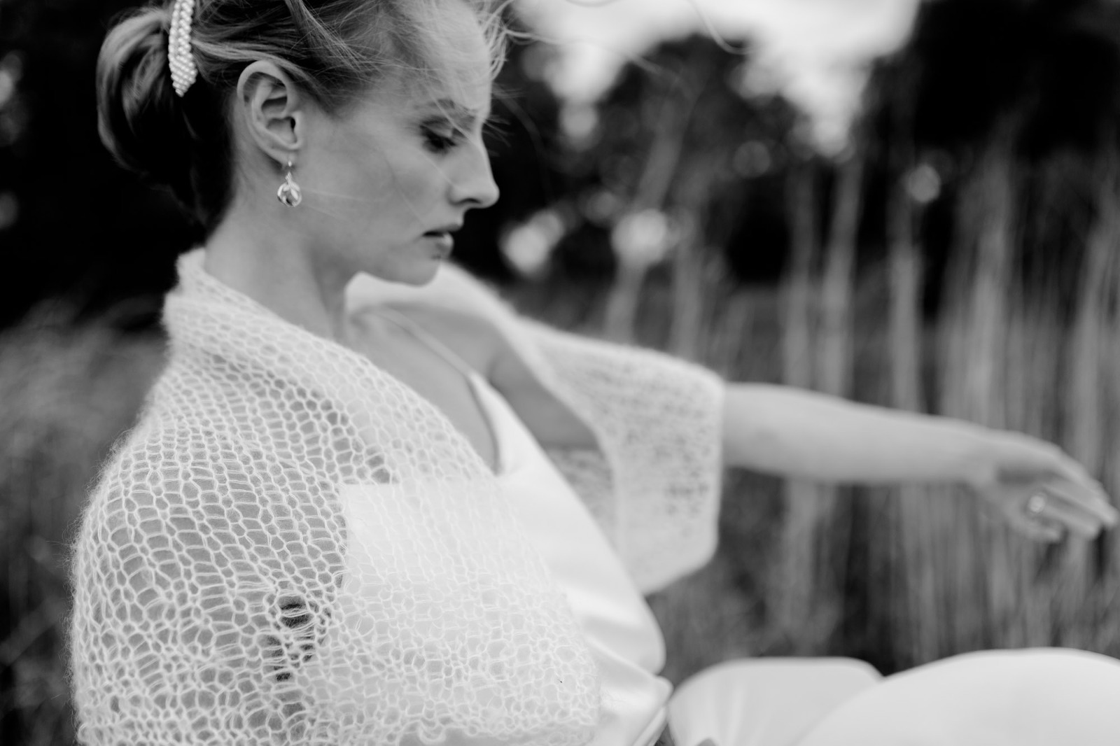 Braut bei Scheunenhochzeit auf Göhrischgut fotografiert von Hochzeitsfotograf Dresden