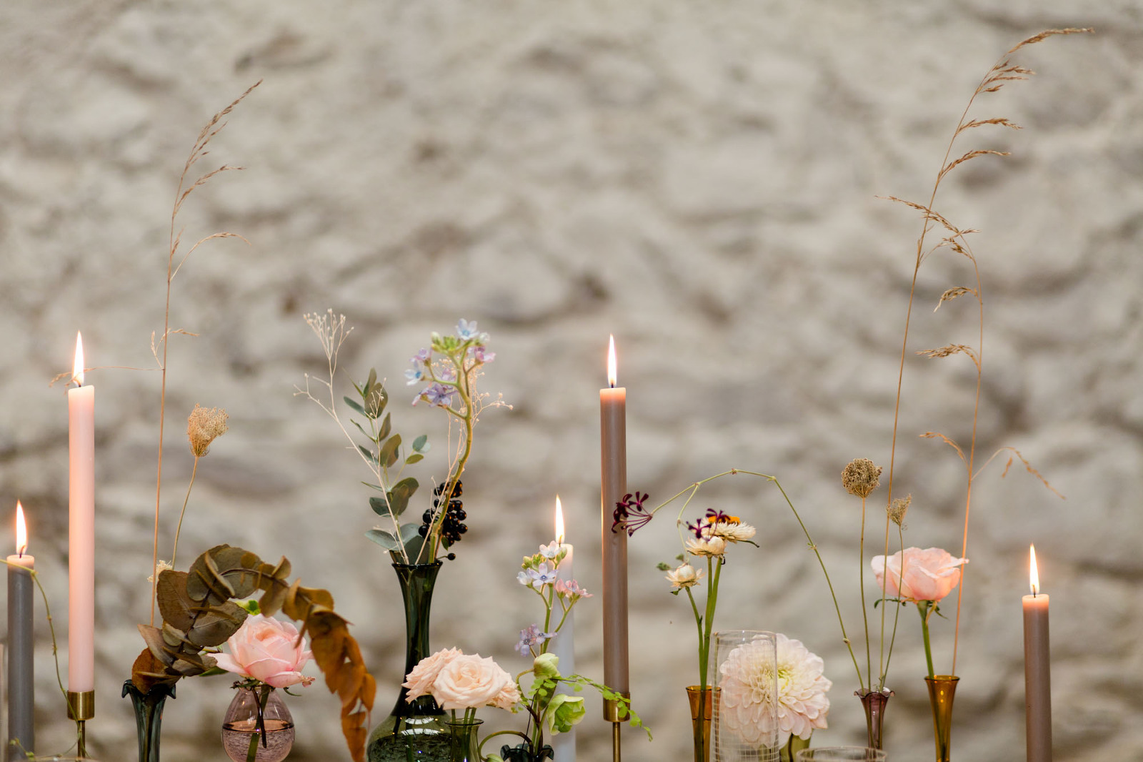 Tischdeko bei Hochzeit in Dresden