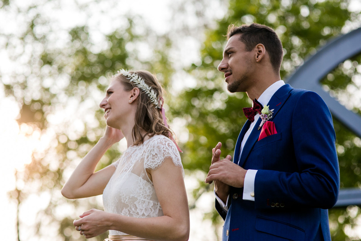 Brautpaar bei Hochzeit im Marienschacht Bannewitz