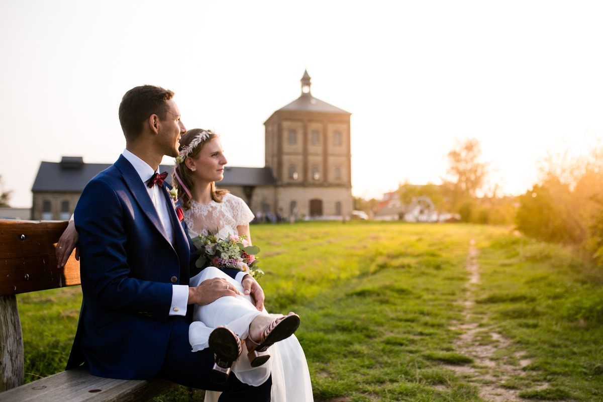 Brautpaar bei Hochzeit im Marienschacht Bannewitz
