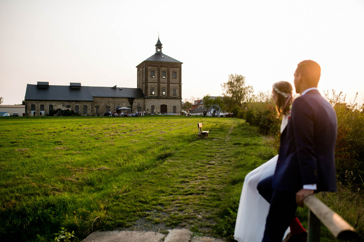 Brautpaar bei Hochzeit im Marienschacht Bannewitz