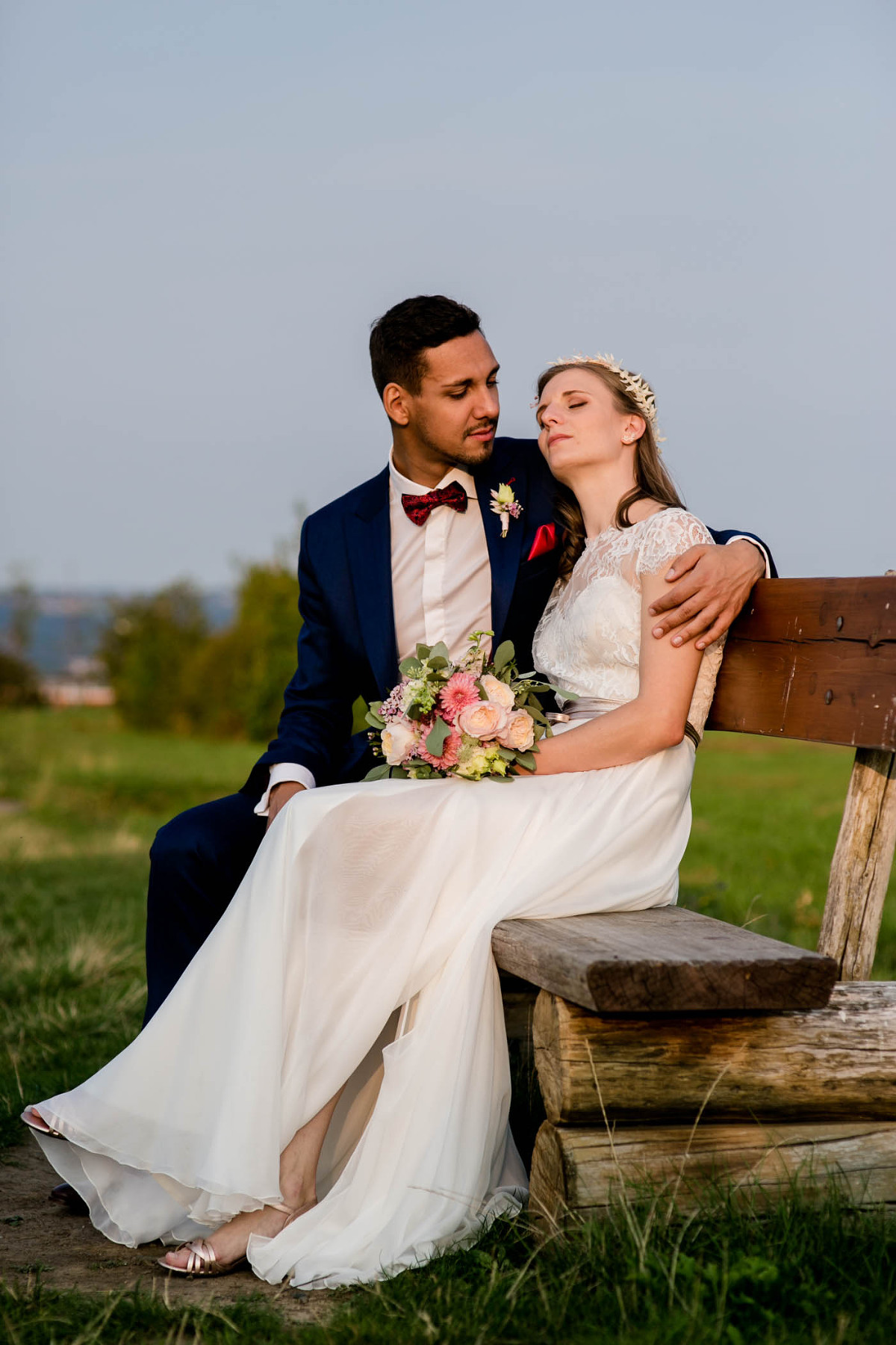 Brautpaar bei Hochzeit im Marienschacht Bannewitz