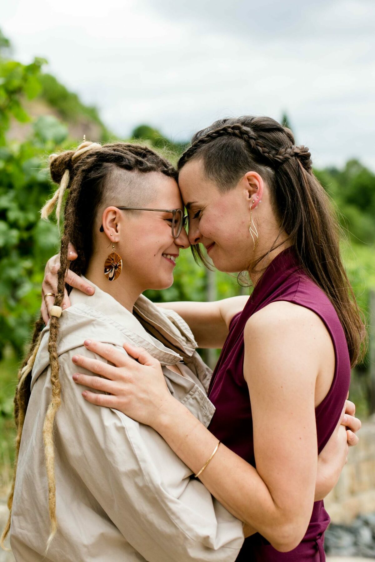Braut mit undercut
