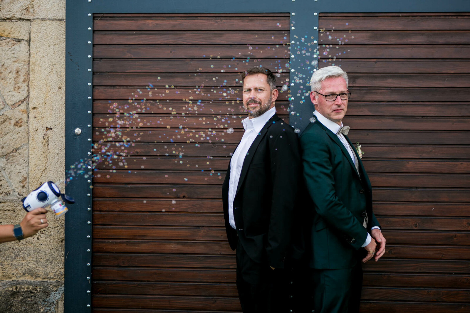 Lustiges Foto bei Hochzeit in Dresden