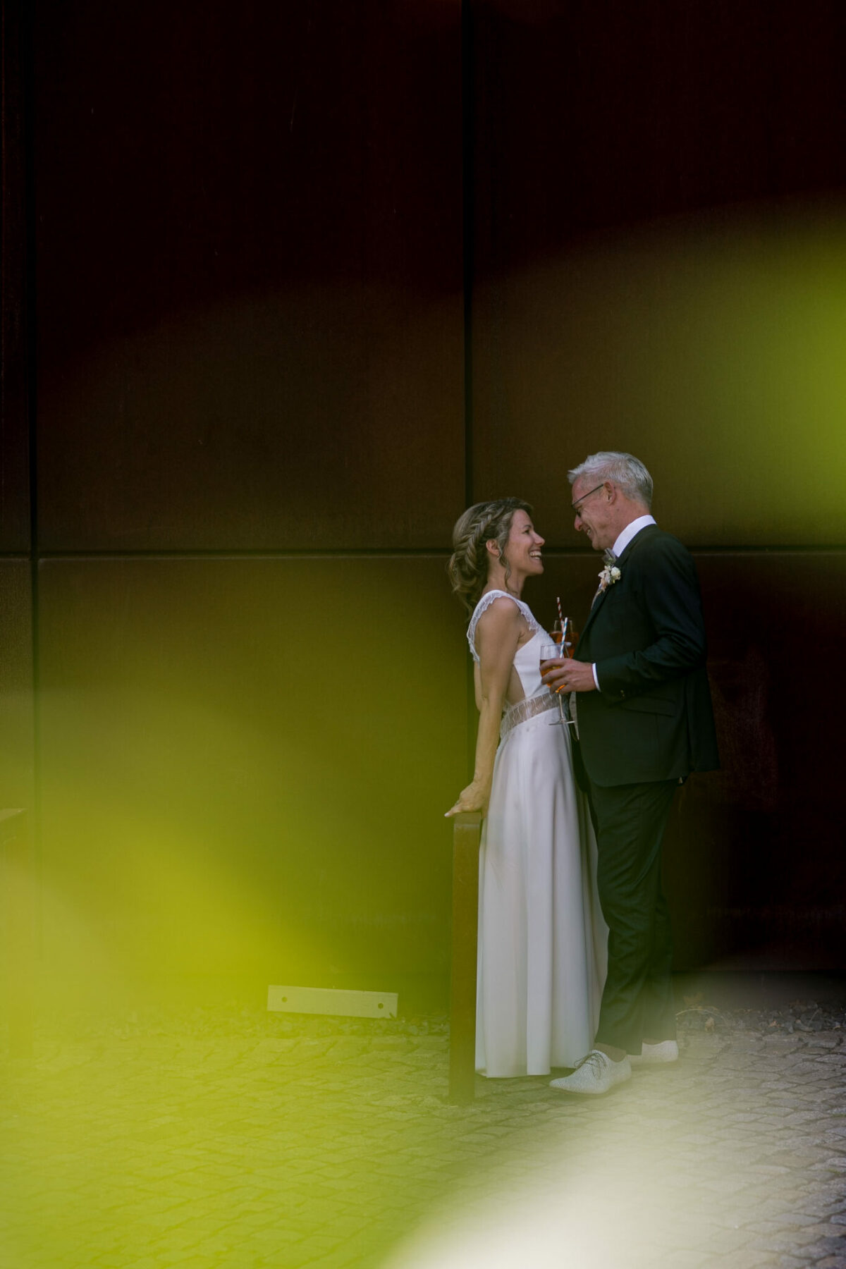 Hochzeitsfotos am Kraftwerk Mitte in Dresden